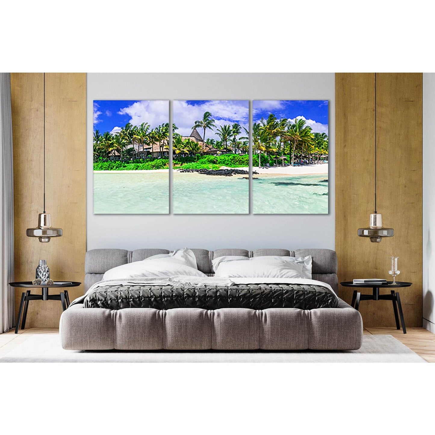 Bell Mare Beach №SL66 Ready to Hang Canvas Print - Zellart Canvas Prints 0new, ALL_Products, Beach Ocean & Waves