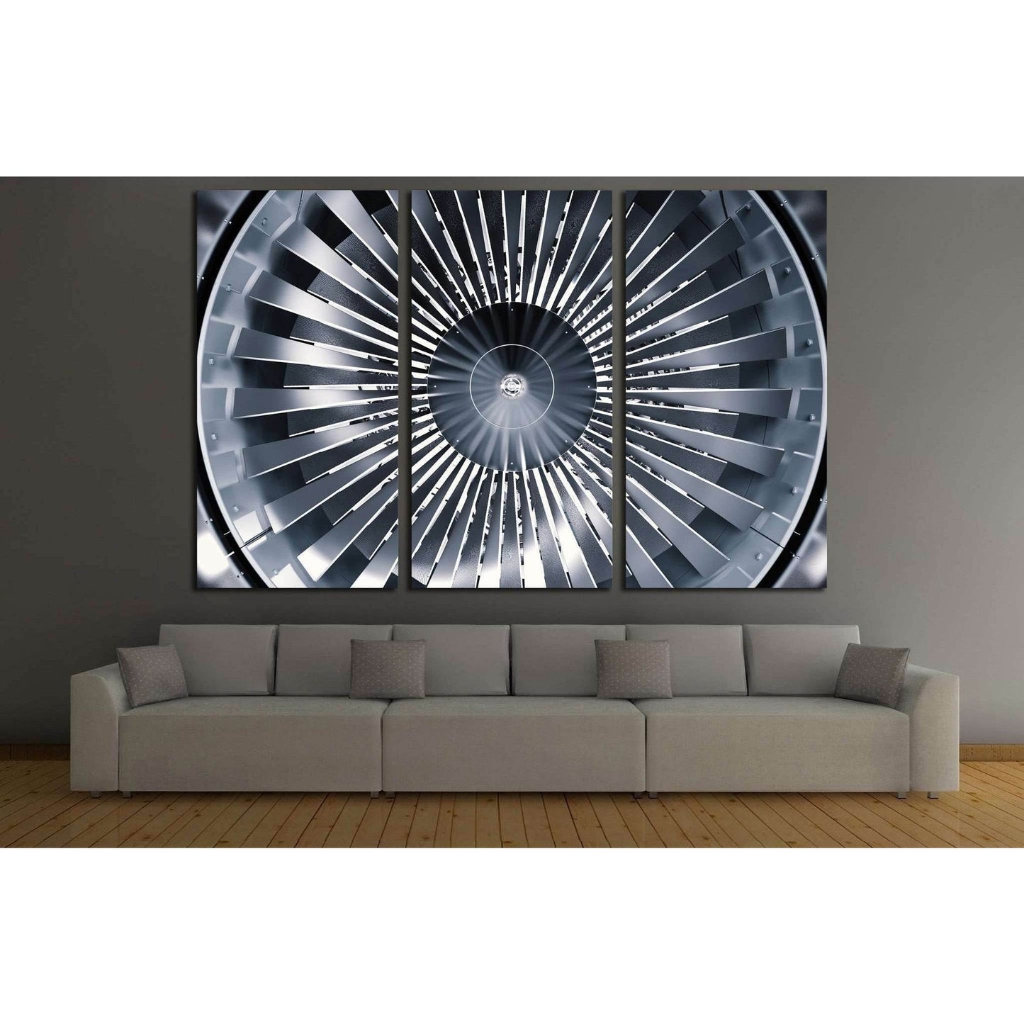 Big Propeller №176 Ready to Hang Canvas Print - Zellart Canvas Prints ALL_Products, wd-176