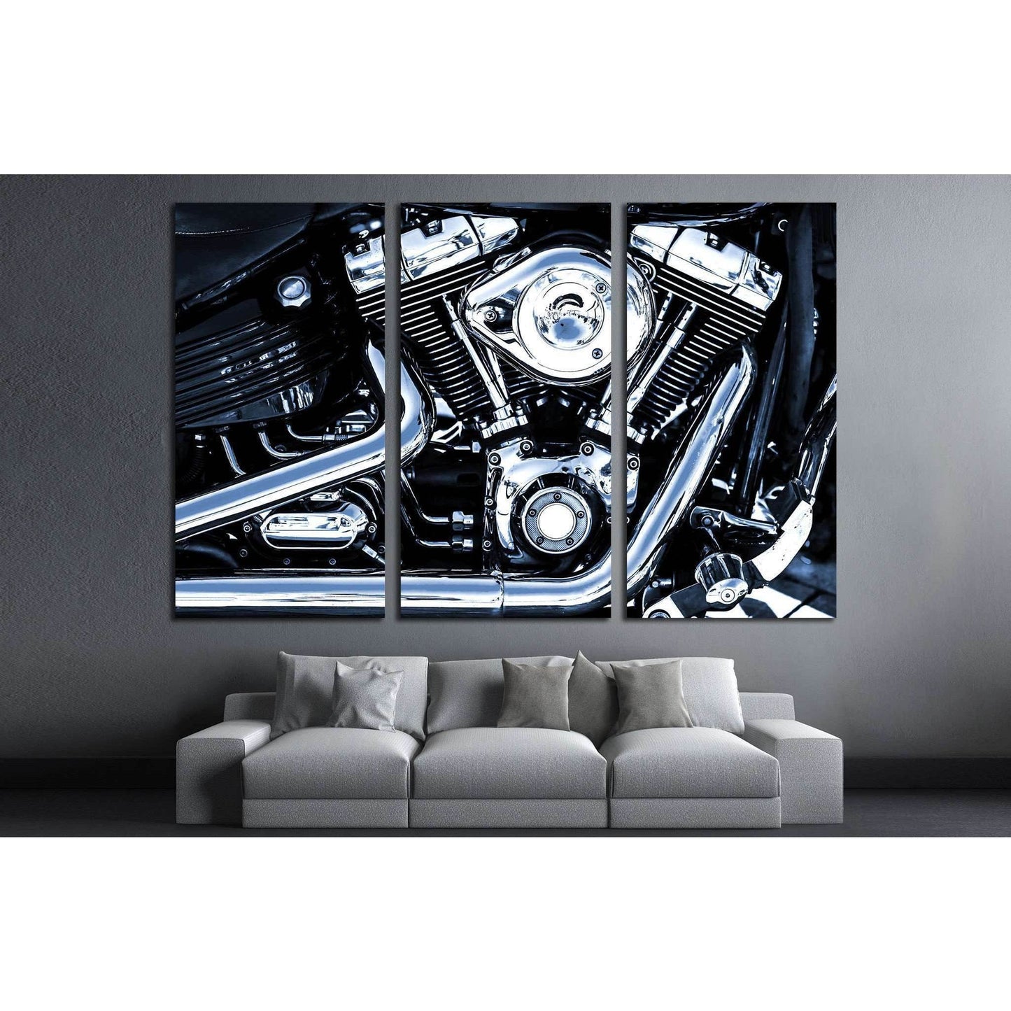 Bike Engine №527 Ready to Hang Canvas Print - Zellart Canvas Prints ALL_Products, s-527