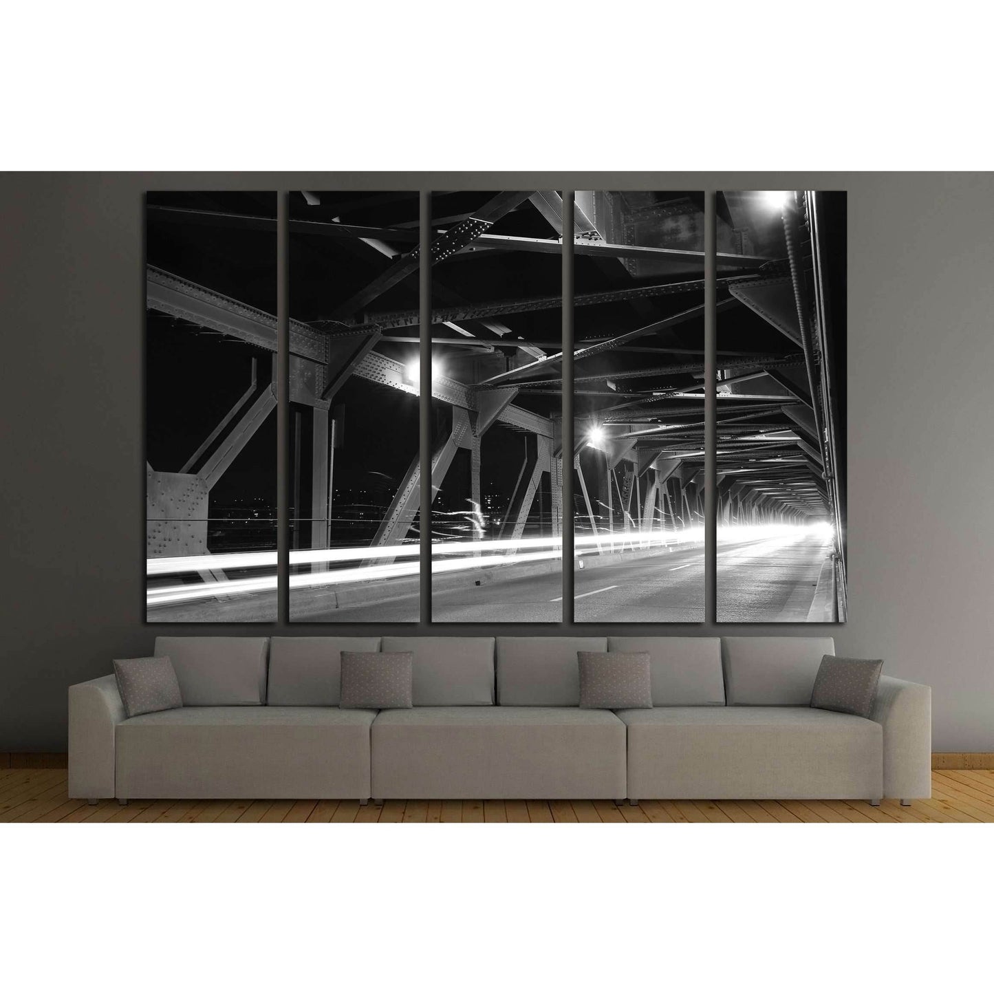 Bridge in Edmonton №2192 Ready to Hang Canvas Print - Zellart Canvas Prints ALL_Products, s-2192