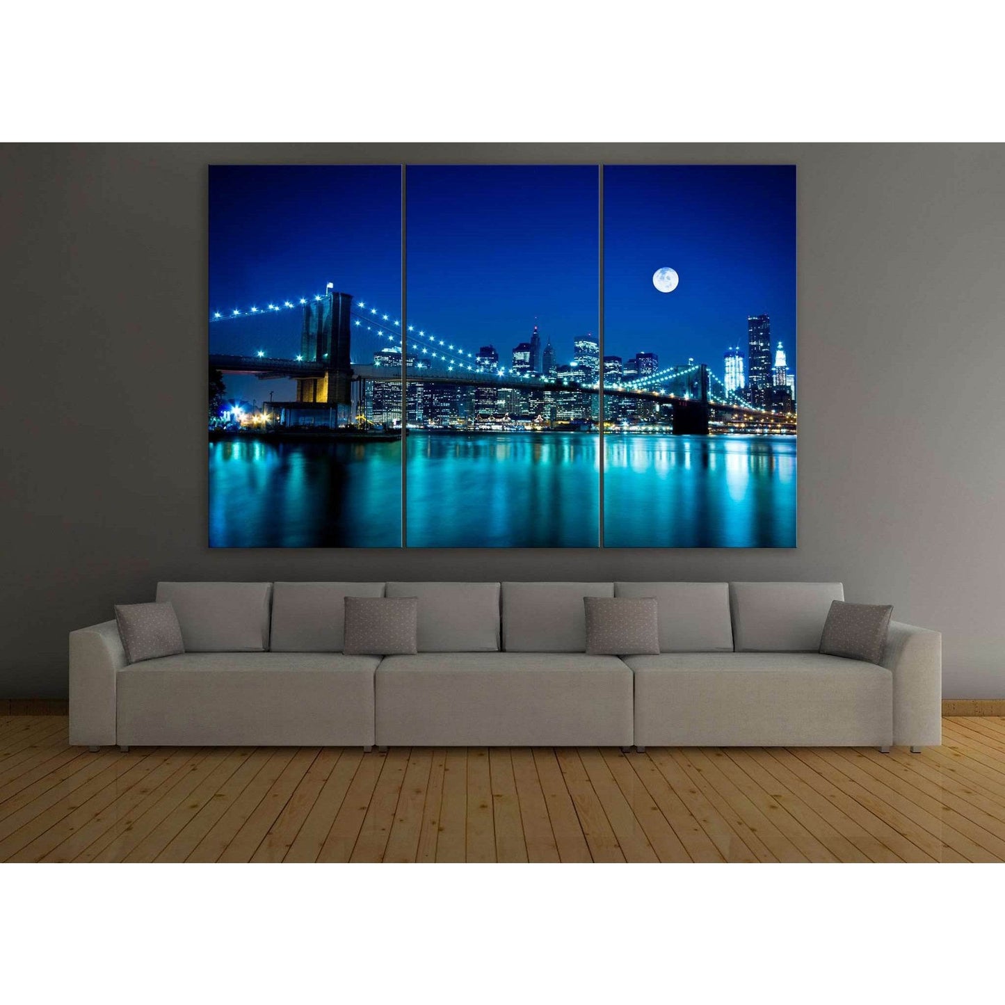 Brooklyn Bridge №121 Ready to Hang Canvas Print - Zellart Canvas Prints 0_NY_ART, ALL_Products, wd-121