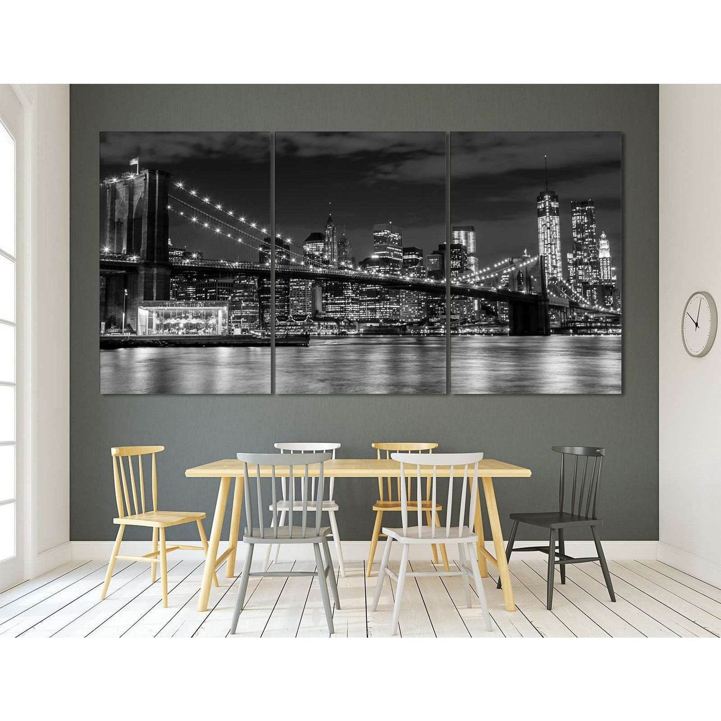 Brooklyn Bridge №3002 Ready to Hang Canvas Print - Zellart Canvas Prints 0_NY_ART, ALL_Products, z-3002