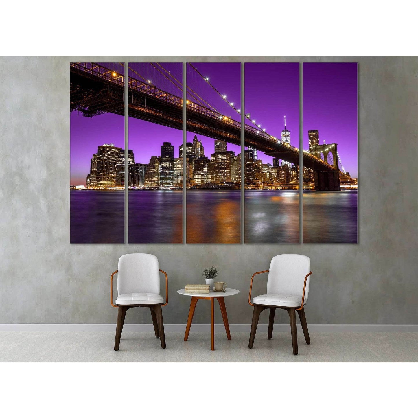 Brooklyn Bridge №3016 Ready to Hang Canvas Print - Zellart Canvas Prints 0_NY_ART, ALL_Products, z-3016