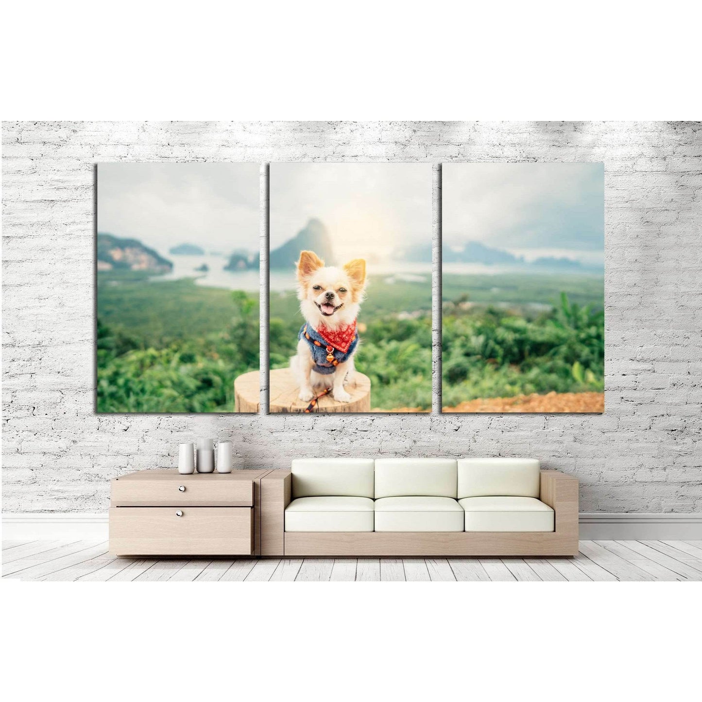 Chihuahua №3 Ready to Hang Canvas Print - Zellart Canvas Prints ALL_Products, s-3