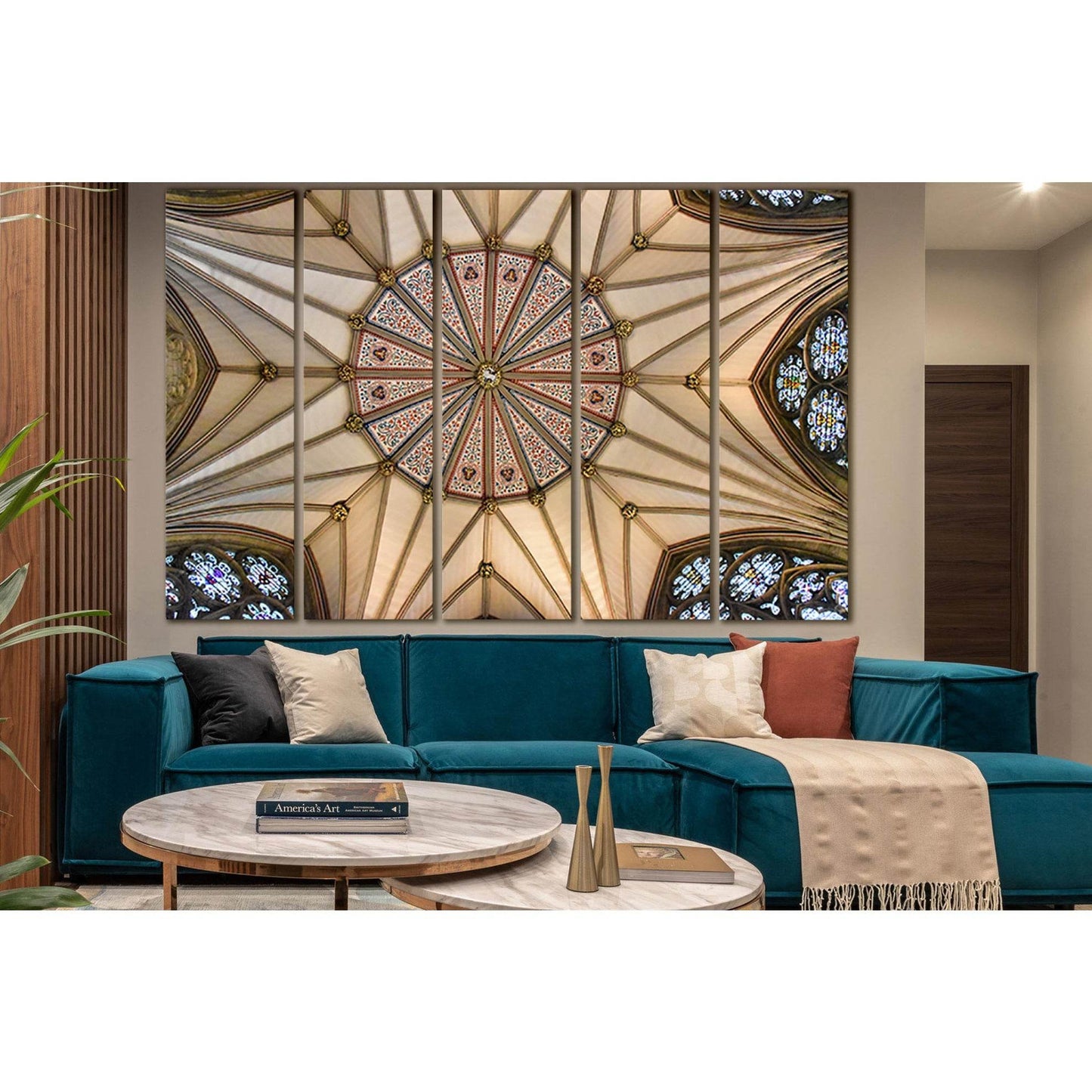 Churh In England №SL1392 Ready to Hang Canvas Print - Zellart Canvas Prints 0new, ALL_Products, Architecture