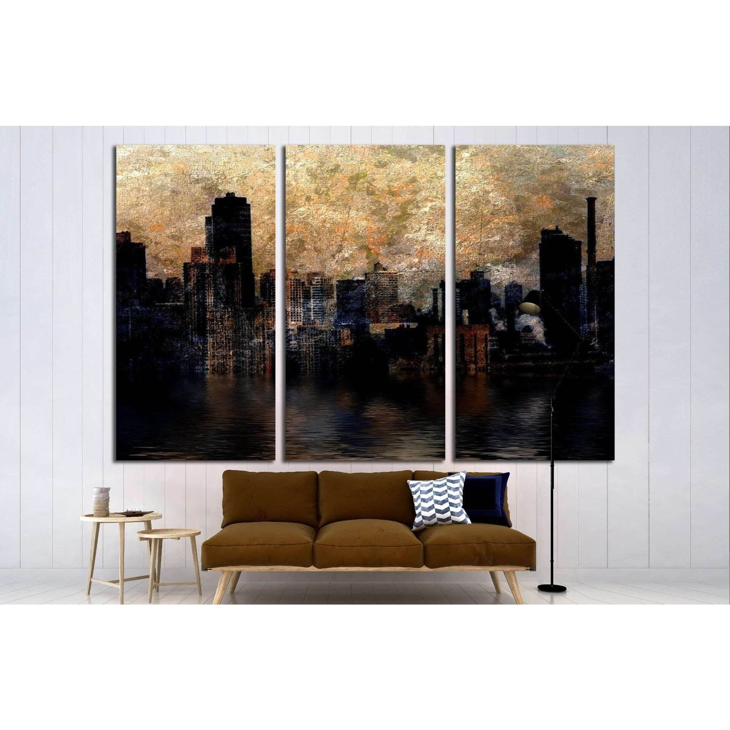 City №1617 Ready to Hang Canvas Print - Zellart Canvas Prints ALL_Products, s-1617
