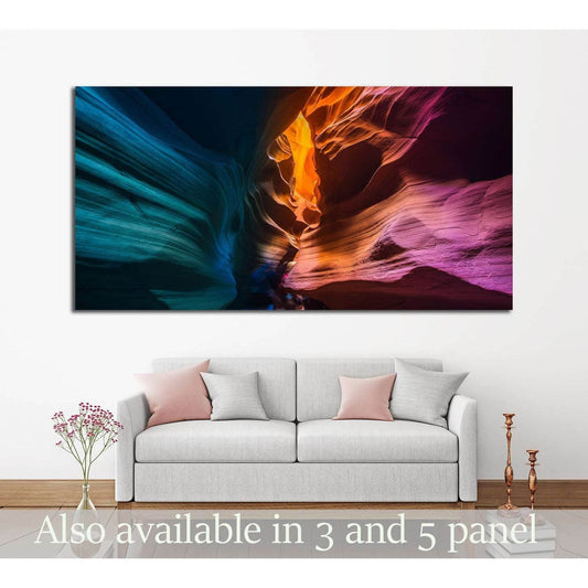 Colored rock formations. Canyon Antelope, Arizona №3208 Ready to Hang Canvas PrintCanvas art arrives ready to hang, with hanging accessories included and no additional framing required. Every canvas print is hand-crafted, made on-demand at our workshop an
