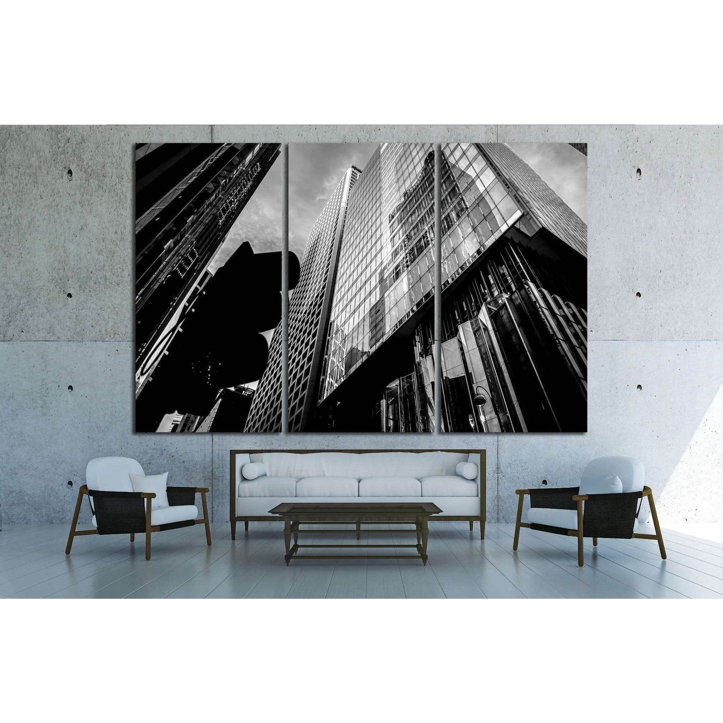 commercial building in Hong Kong №1561 Ready to Hang Canvas Print - Zellart Canvas Prints ALL_Products, s-1561