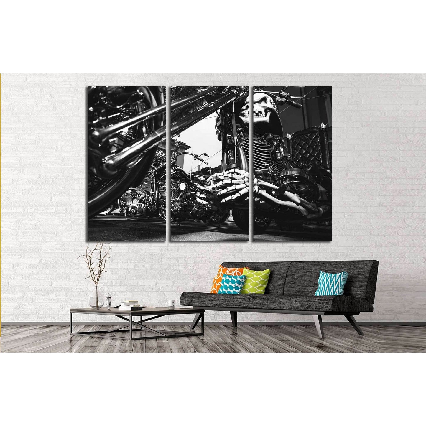 Custom Motor Bike №539 Ready to Hang Canvas Print - Zellart Canvas Prints ALL_Products, s-539