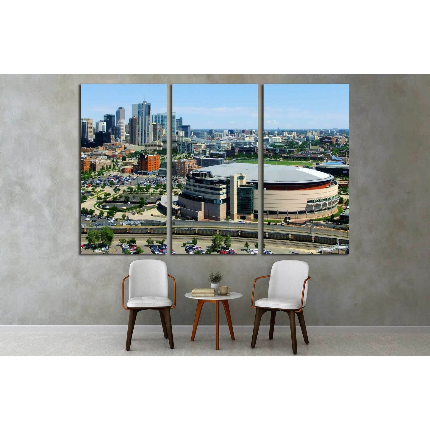 DENVER, USA №1762 Ready to Hang Canvas Print - Zellart Canvas Prints ALL_Products, s-1762