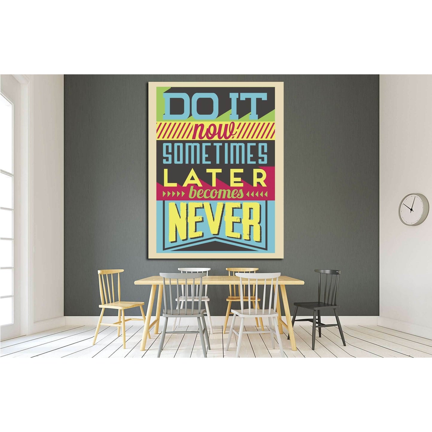 do it now №4539 Ready to Hang Canvas Print - Zellart Canvas Prints ALL_Products, s-4539