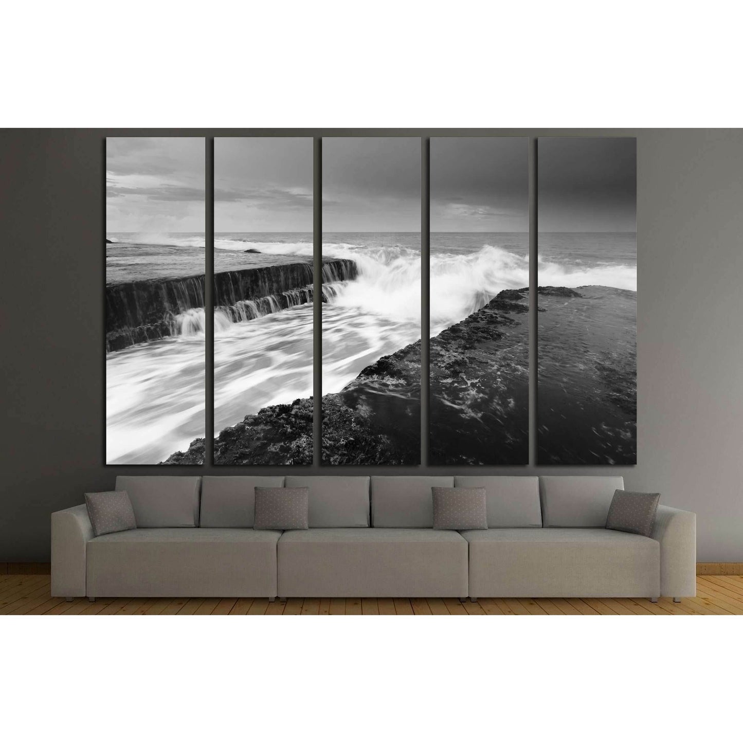 Dramatic seascape at Tanah Lot, Bali, Indonesia №2703 Ready to Hang Canvas Print - Zellart Canvas Prints ALL_Products, s-2703