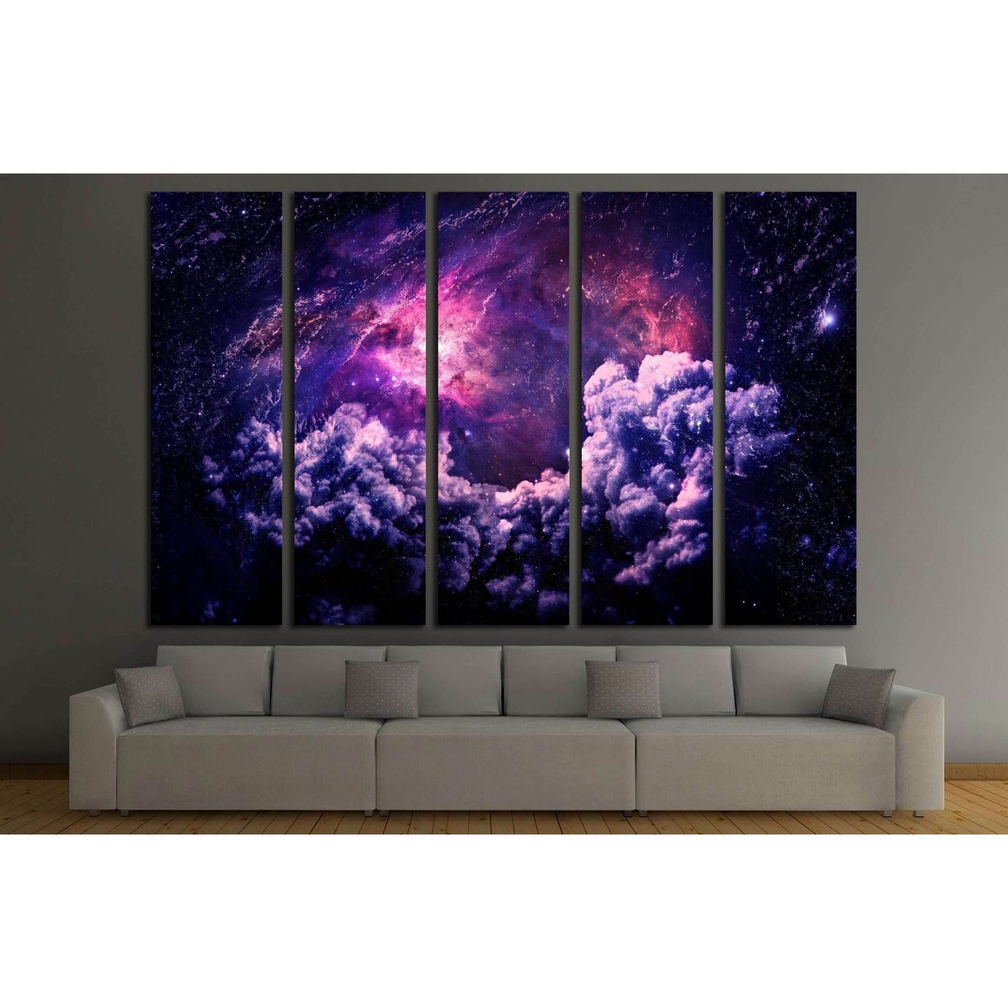 Dreamscape Galaxy - Elements of this Image Furnished by NASA №2451 Ready to Hang Canvas Print - Zellart Canvas Prints ALL_Products, s-2451
