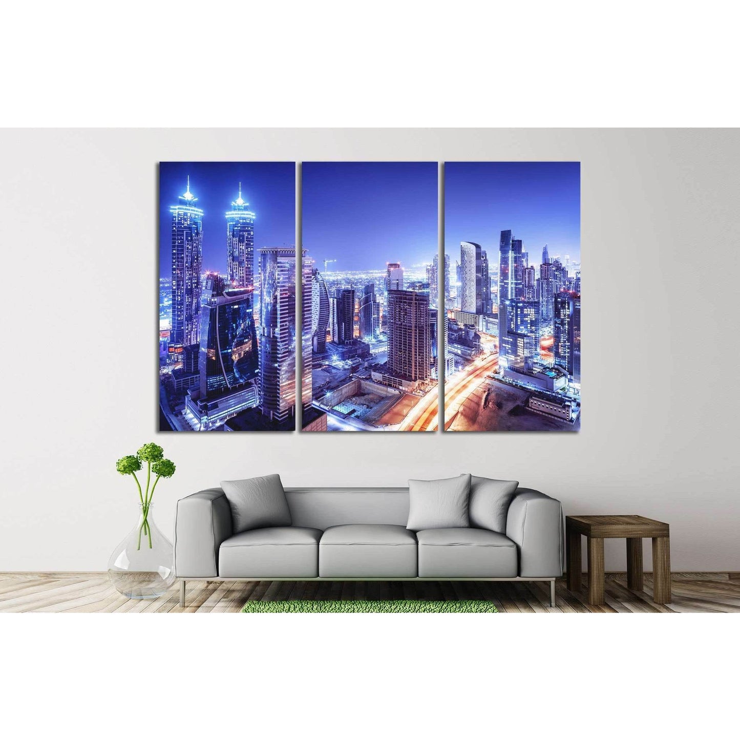 Dubai downtown, UAE №1132 Ready to Hang Canvas Print - Zellart Canvas Prints ALL_Products, s-1132