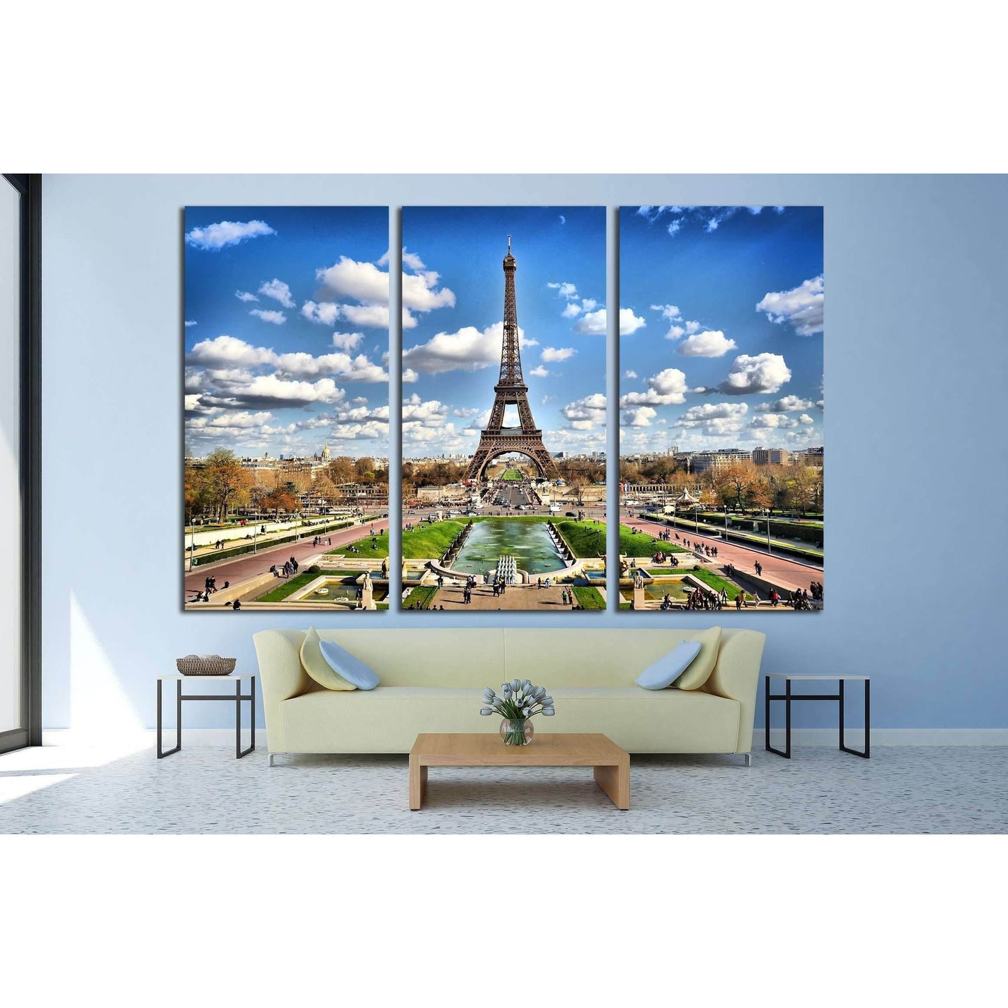 eiffel tower №2229 Ready to Hang Canvas Print - Zellart Canvas Prints ALL_Products, s-2229