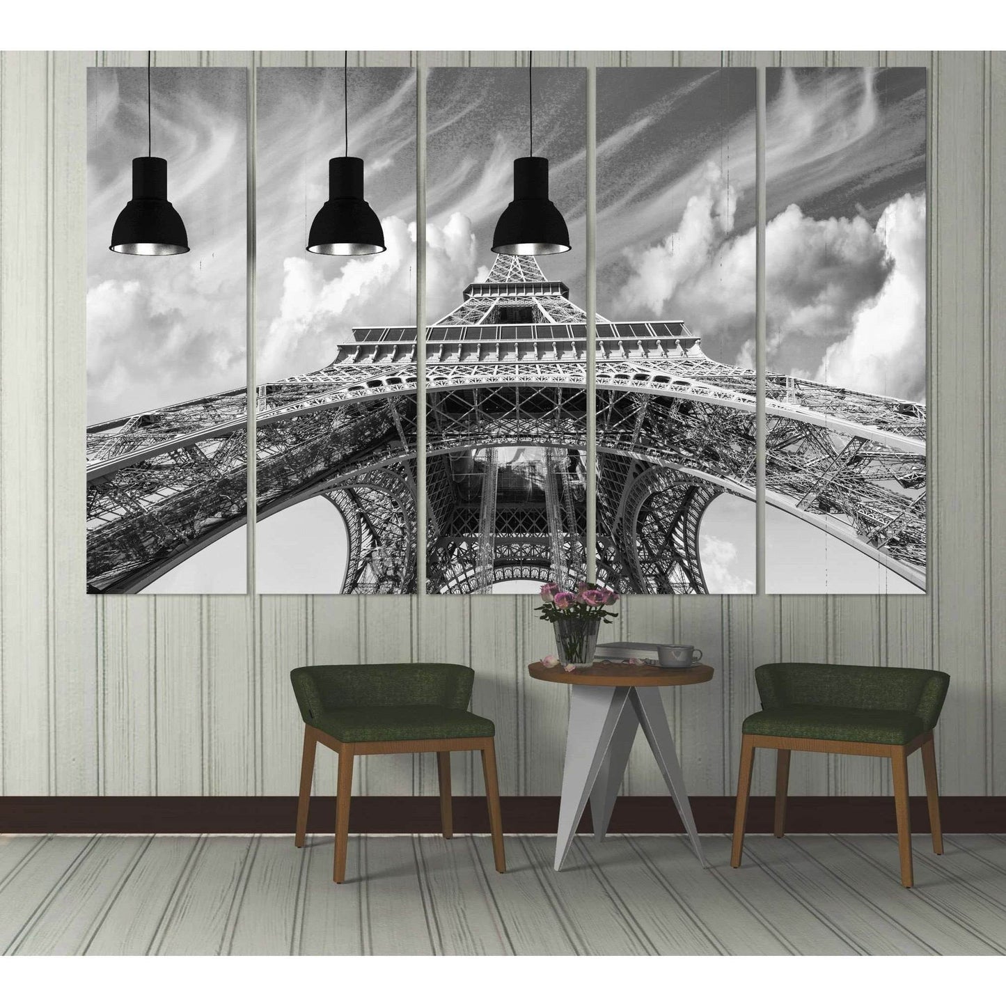 Eiffel Tower №3003 Ready to Hang Canvas Print - Zellart Canvas Prints ALL_Products, z-3003