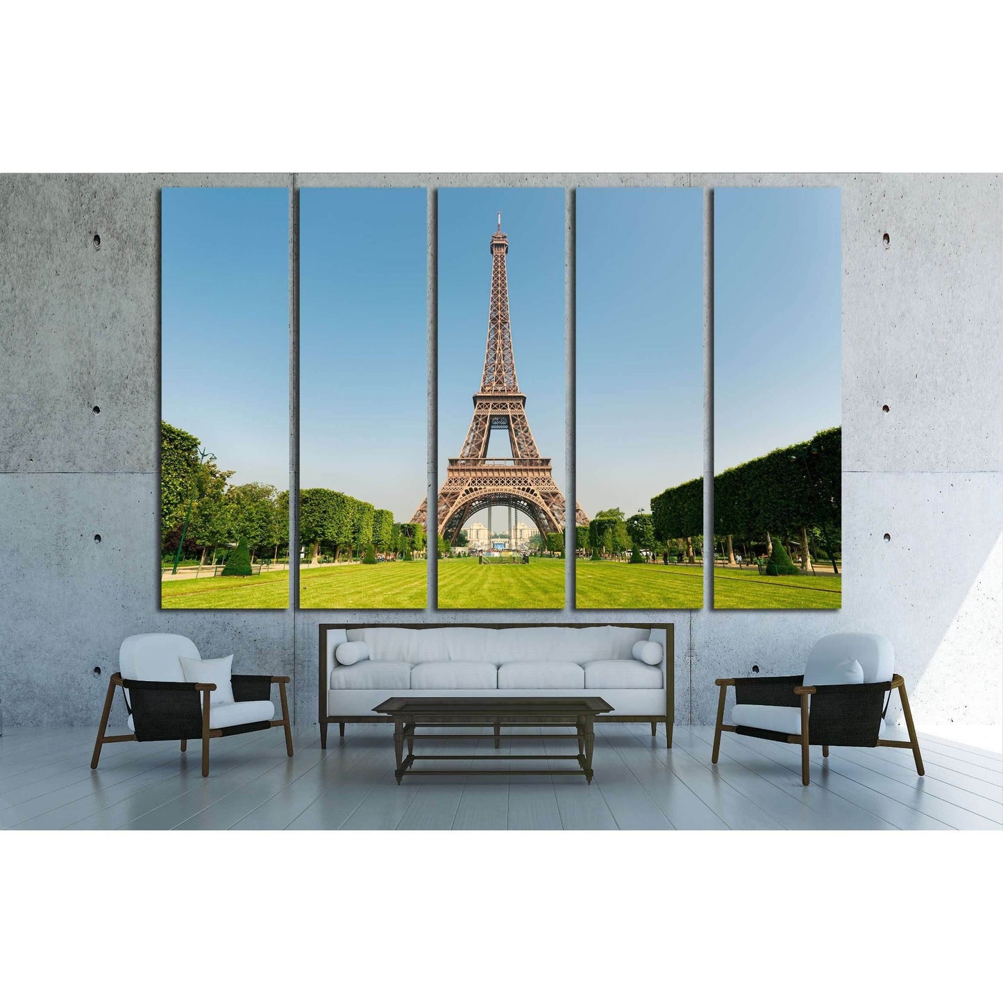 Eiffel Tower, Paris, France №2309 Ready to Hang Canvas Print - Zellart Canvas Prints ALL_Products, s-2309