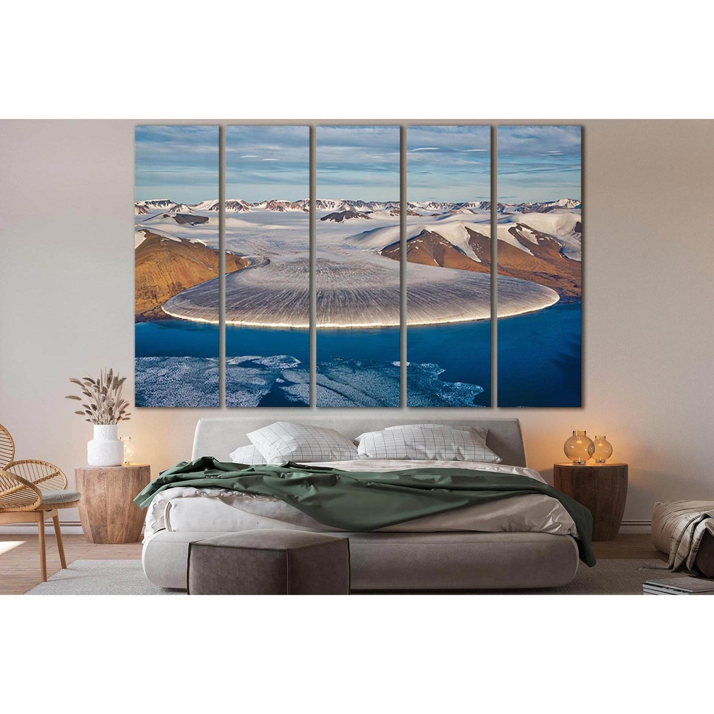 Elephant Leg Glacier In North Greenland №SL1318 Ready to Hang Canvas Print - Zellart Canvas Prints 0new, ALL_Products, Glacials