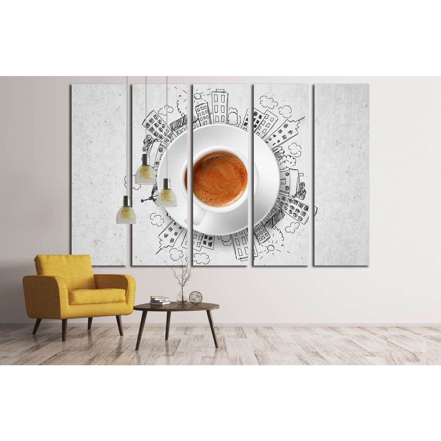 Espresso №1920 Ready to Hang Canvas Print - Zellart Canvas Prints ALL_Products, s-1920