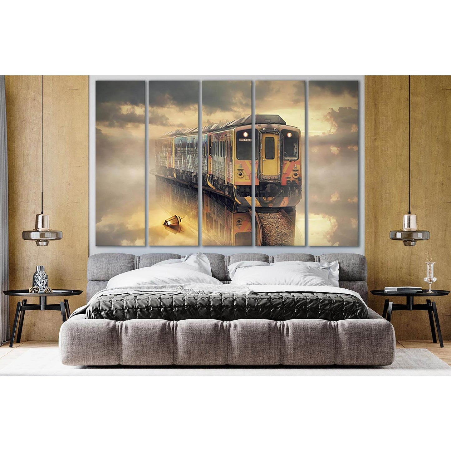 Fantasy Train №SL1425 Ready to Hang Canvas Print - Zellart Canvas Prints 0new, ALL_Products, Engine