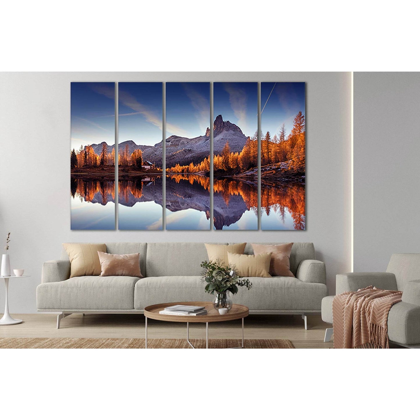 Federa Lake №Sl13 Ready to Hang Canvas Print - Zellart Canvas Prints 0new, ALL_Products, Nature & Landscapes Canvas Print