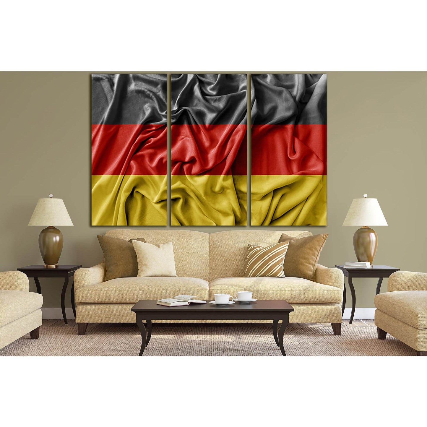 Flag Of Germany №SL1174 Ready to Hang Canvas Print - Zellart Canvas Prints 0new, ALL_Products, Flags