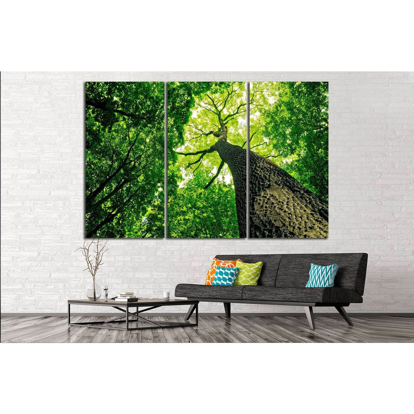 Forest trees №615 Ready to Hang Canvas Print - Zellart Canvas Prints ALL_Products, s-615