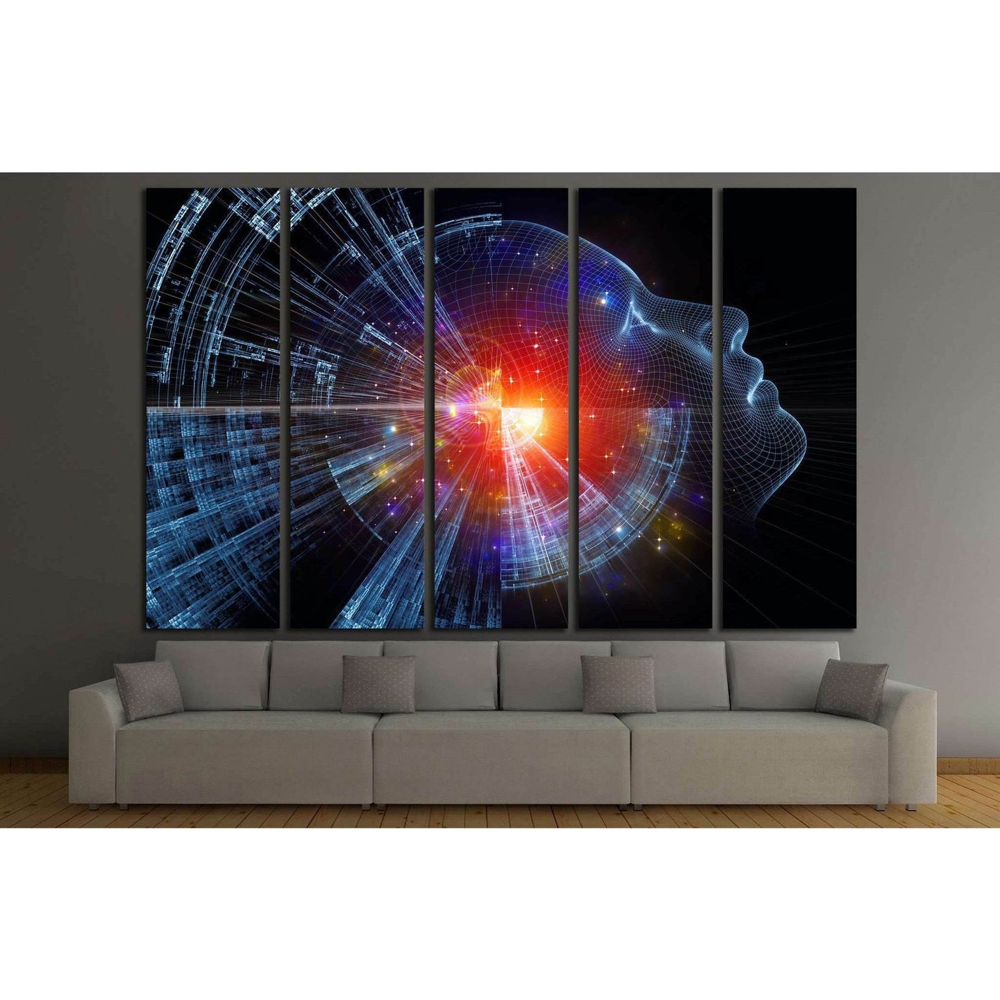 fractal elements №1084 Ready to Hang Canvas Print - Zellart Canvas Prints ALL_Products, s-1084