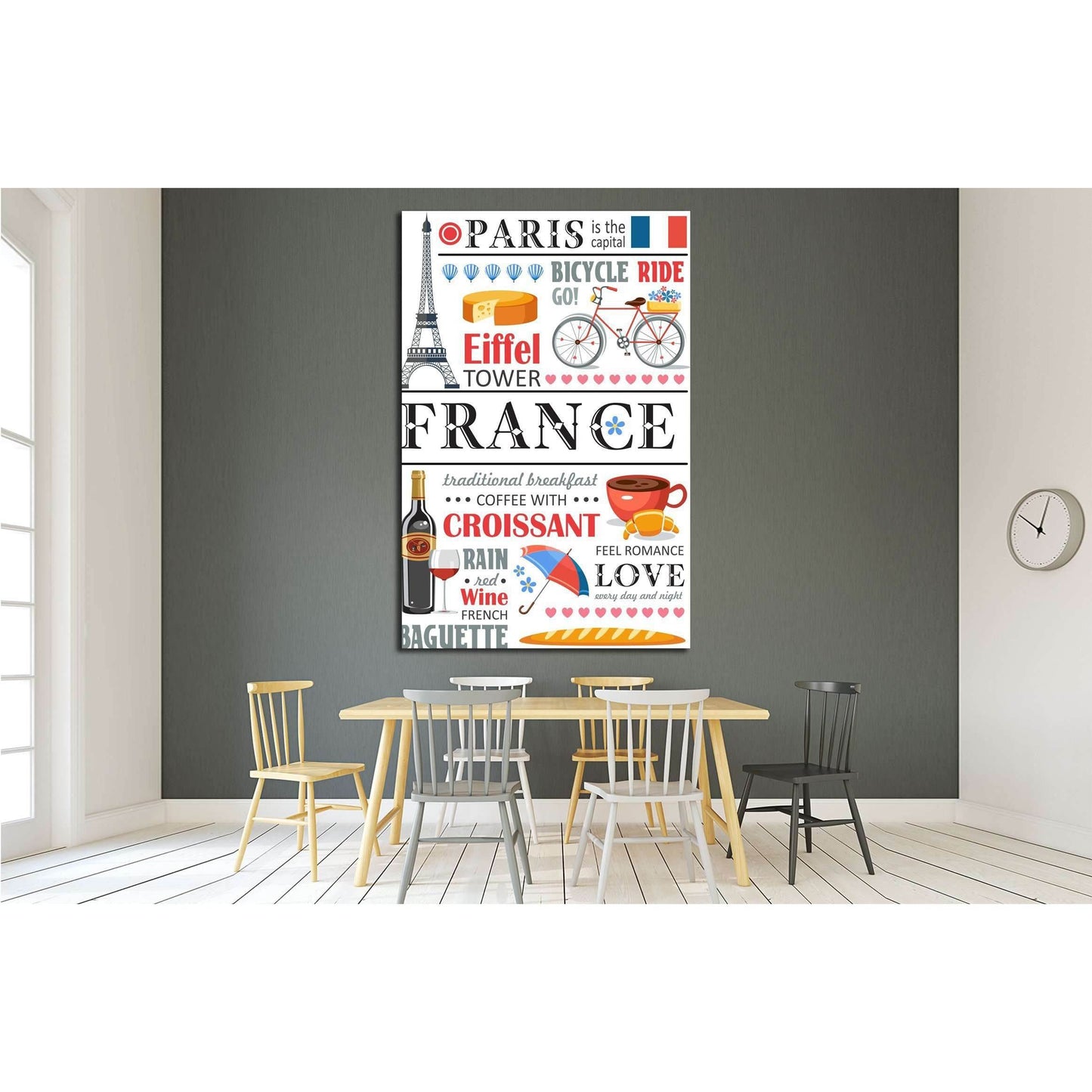 france №4578 Ready to Hang Canvas Print - Zellart Canvas Prints ALL_Products, s-4578