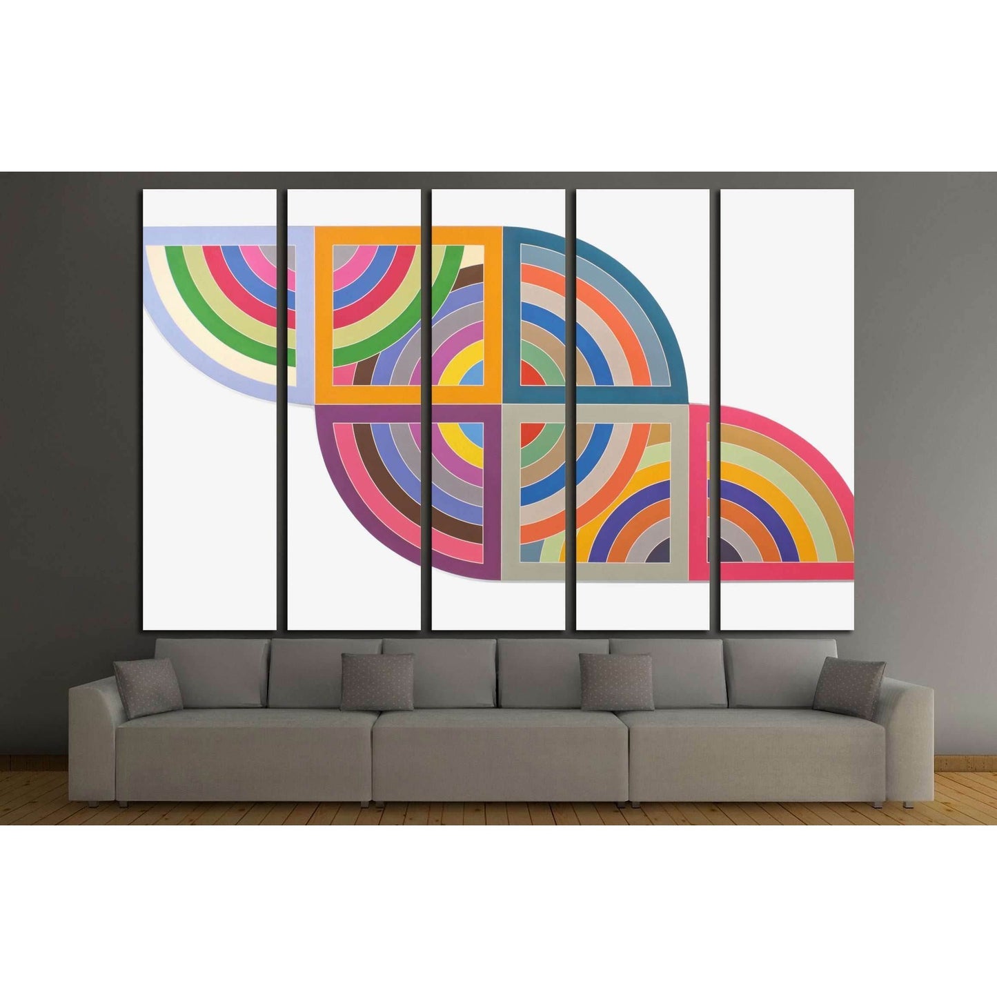 Frank Stella №3290 Ready to Hang Canvas Print - Zellart Canvas Prints ALL_Products, s-3290