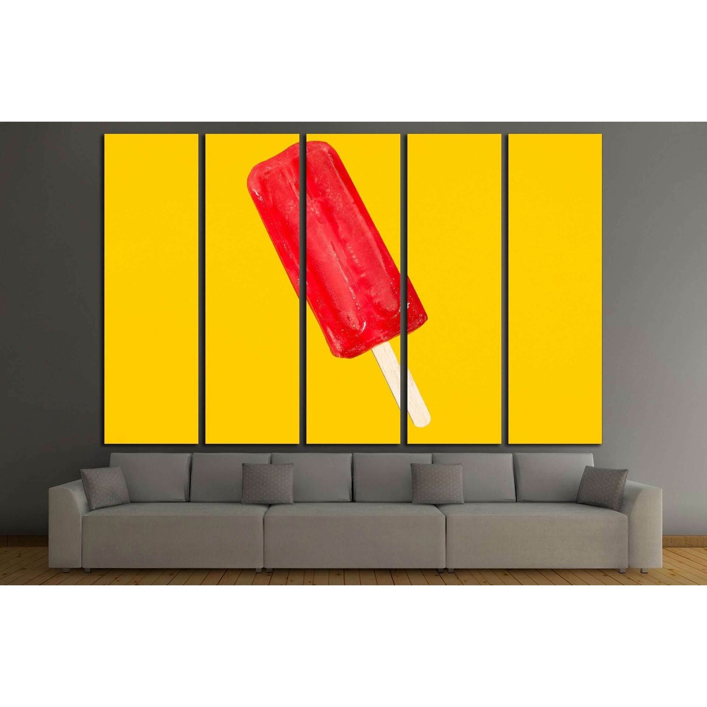 frozen dessert pop art №3302 Ready to Hang Canvas Print - Zellart Canvas Prints ALL_Products, s-3302