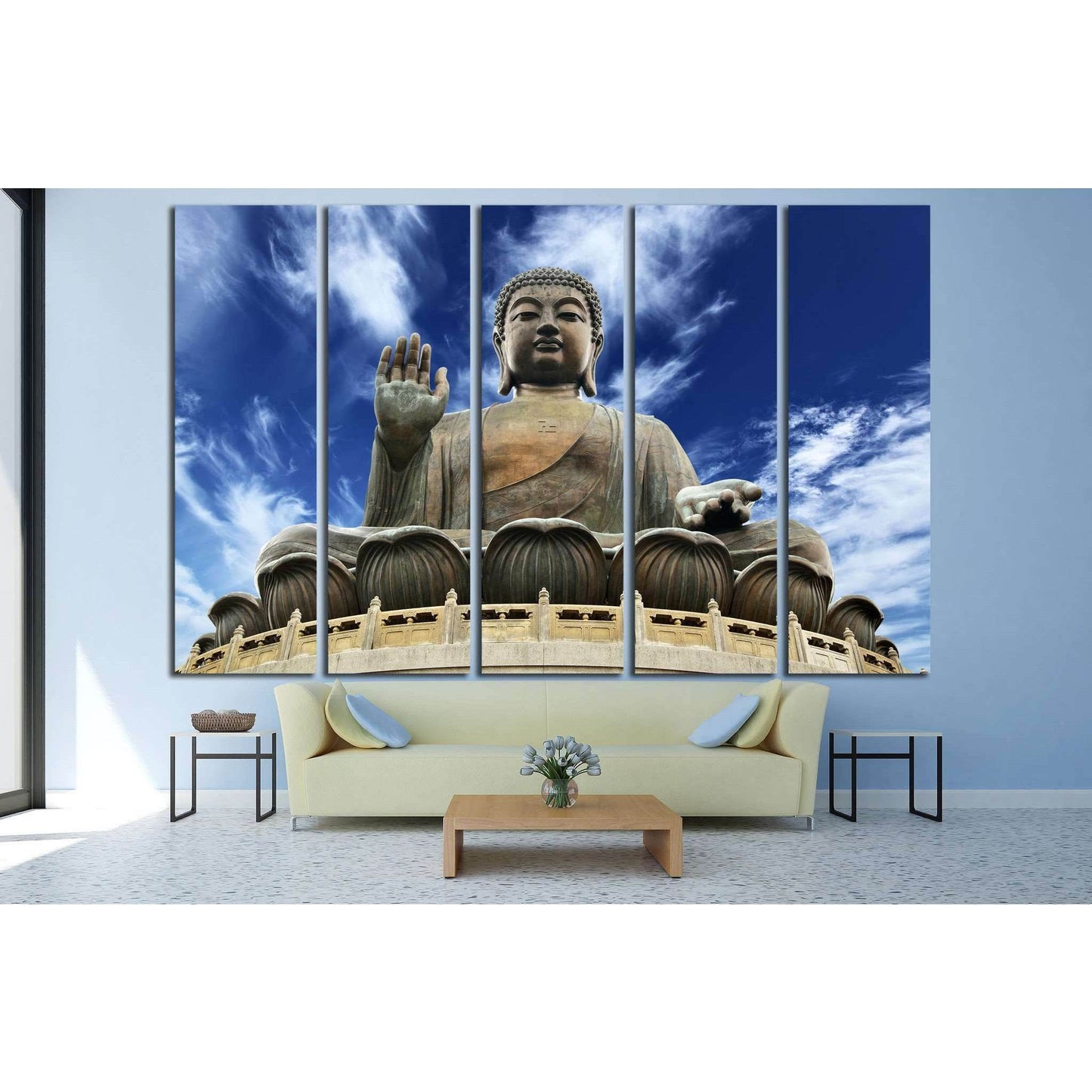 Giant Buddha №700 Ready to Hang Canvas Print - Zellart Canvas Prints ALL_Products, s-700