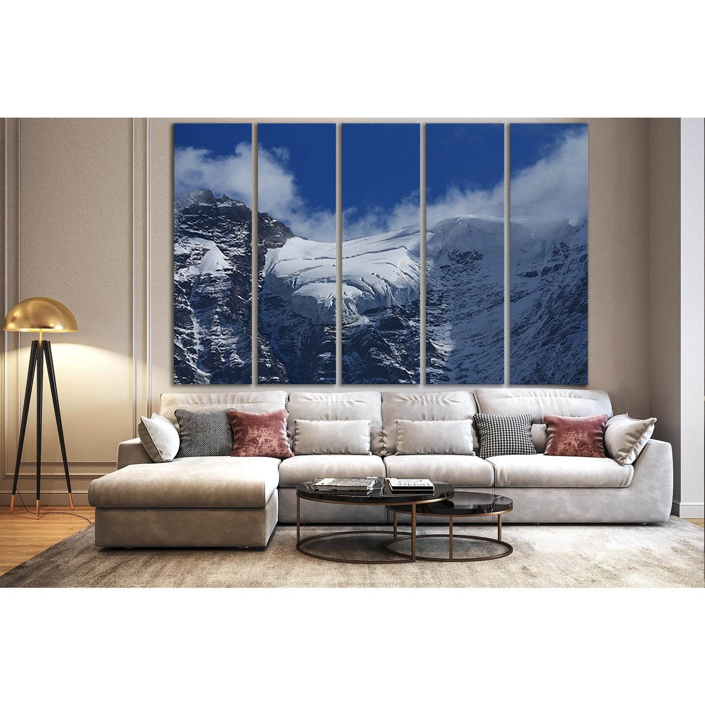 Glacier On The Jungfraujoch №SL1354 Ready to Hang Canvas Print - Zellart Canvas Prints 0new, ALL_Products, Glacials