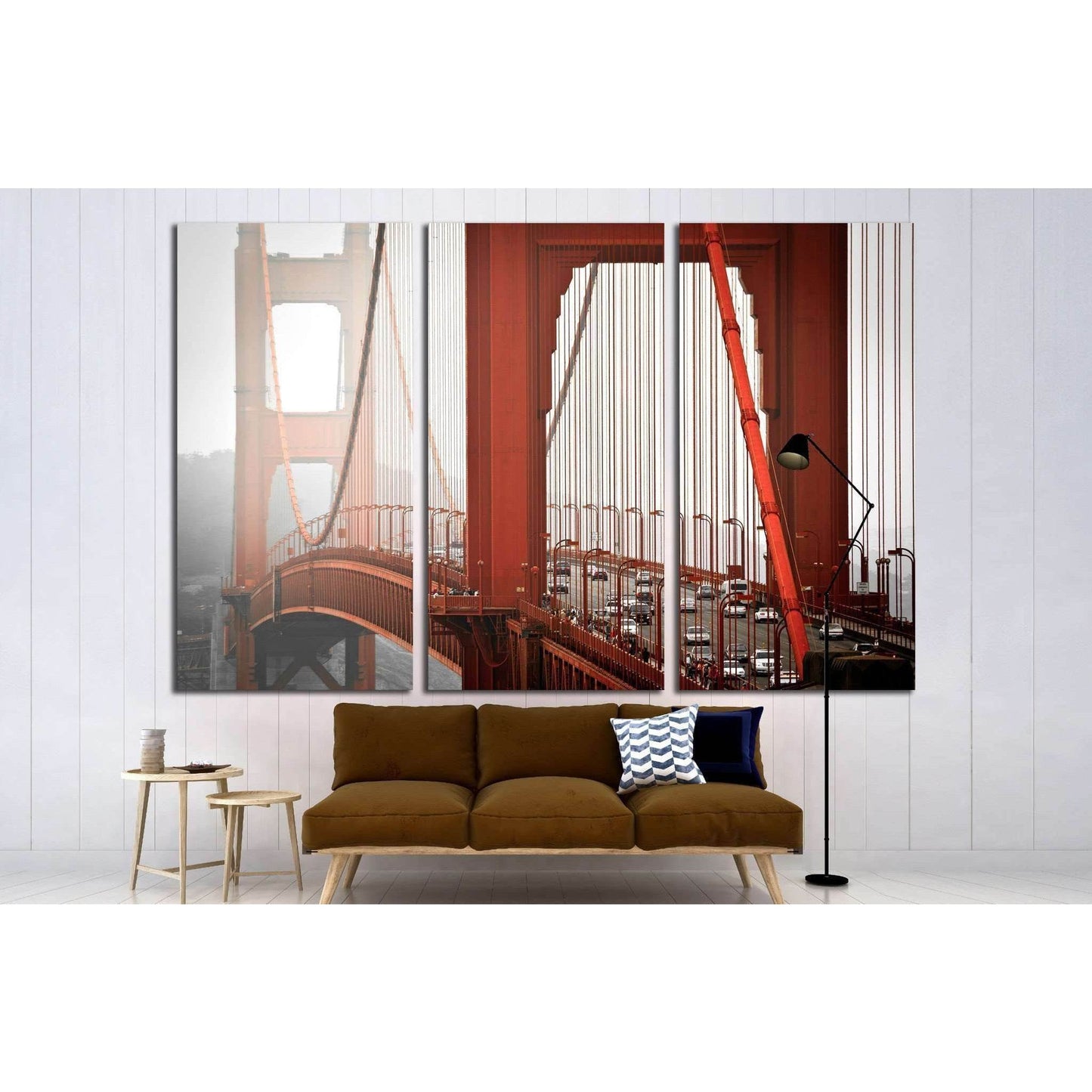 Golden Gate bridge wall art, San Francisco canvas print, Ready to Hang №1944 - Zellart Canvas Prints ALL_Products, s-1944