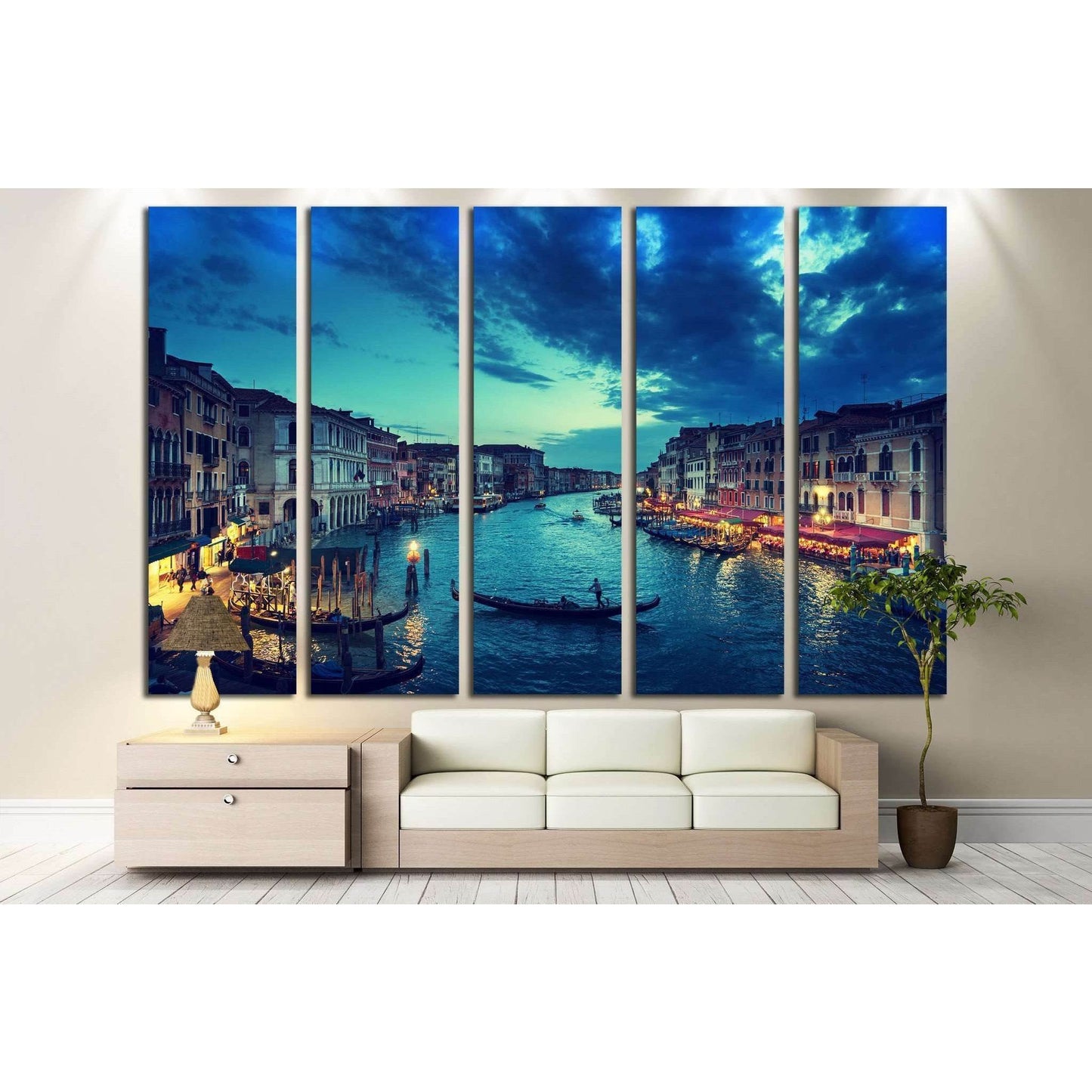 Grand Canal, Venice, Italy №798 Ready to Hang Canvas Print - Zellart Canvas Prints ALL_Products, s-798