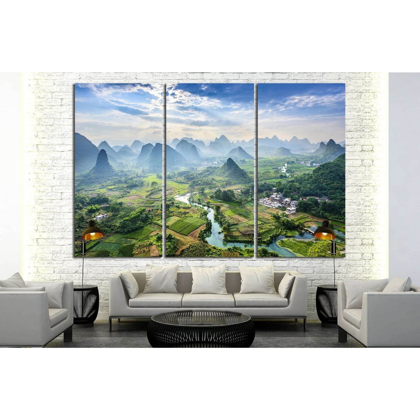Guangxi Province, China №625 Ready to Hang Canvas Print - Zellart Canvas Prints ALL_Products, s-625