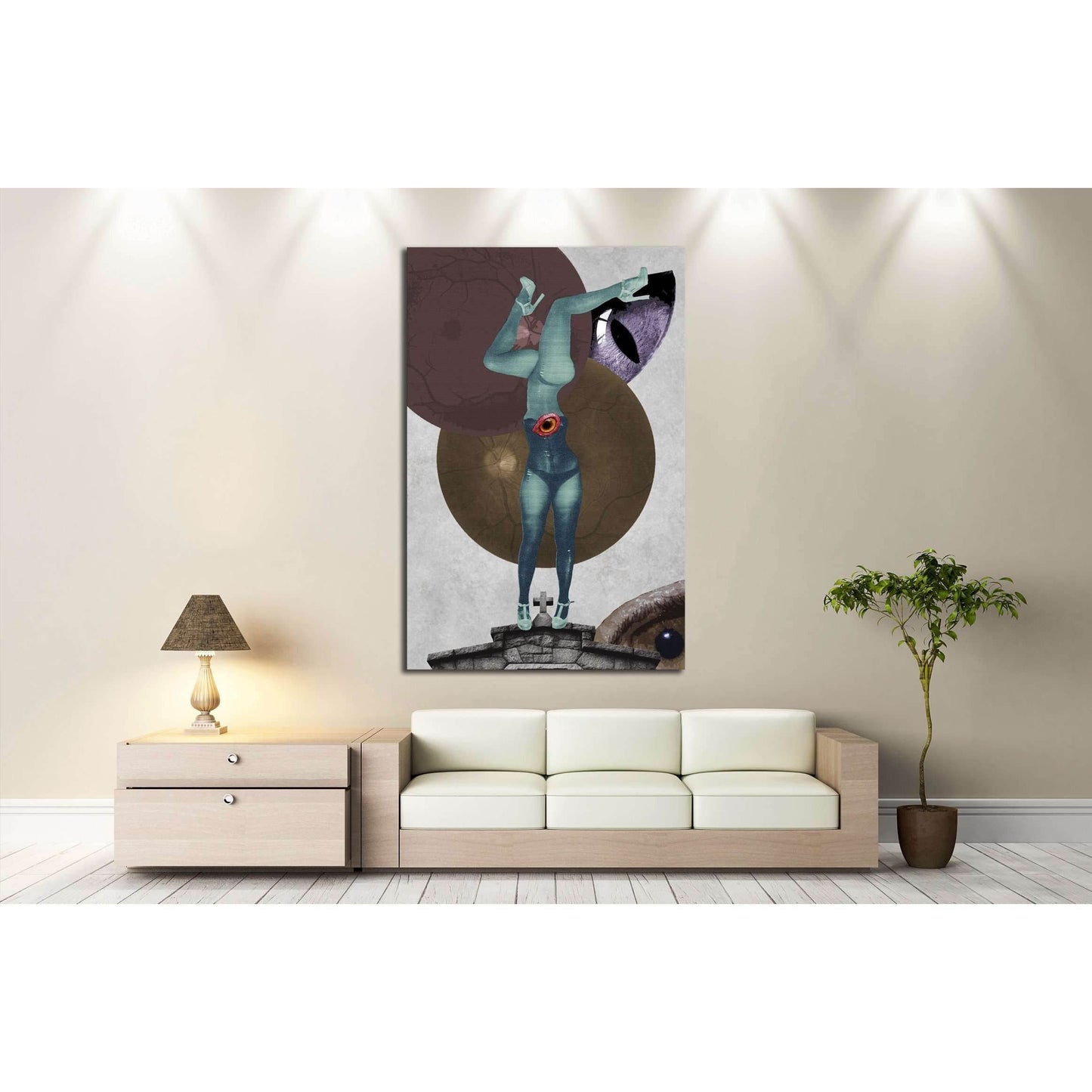 he definitely knows by now (Eugenia Loli) №3400 Ready to Hang Canvas Print - Zellart Canvas Prints ALL_Products, s-3400