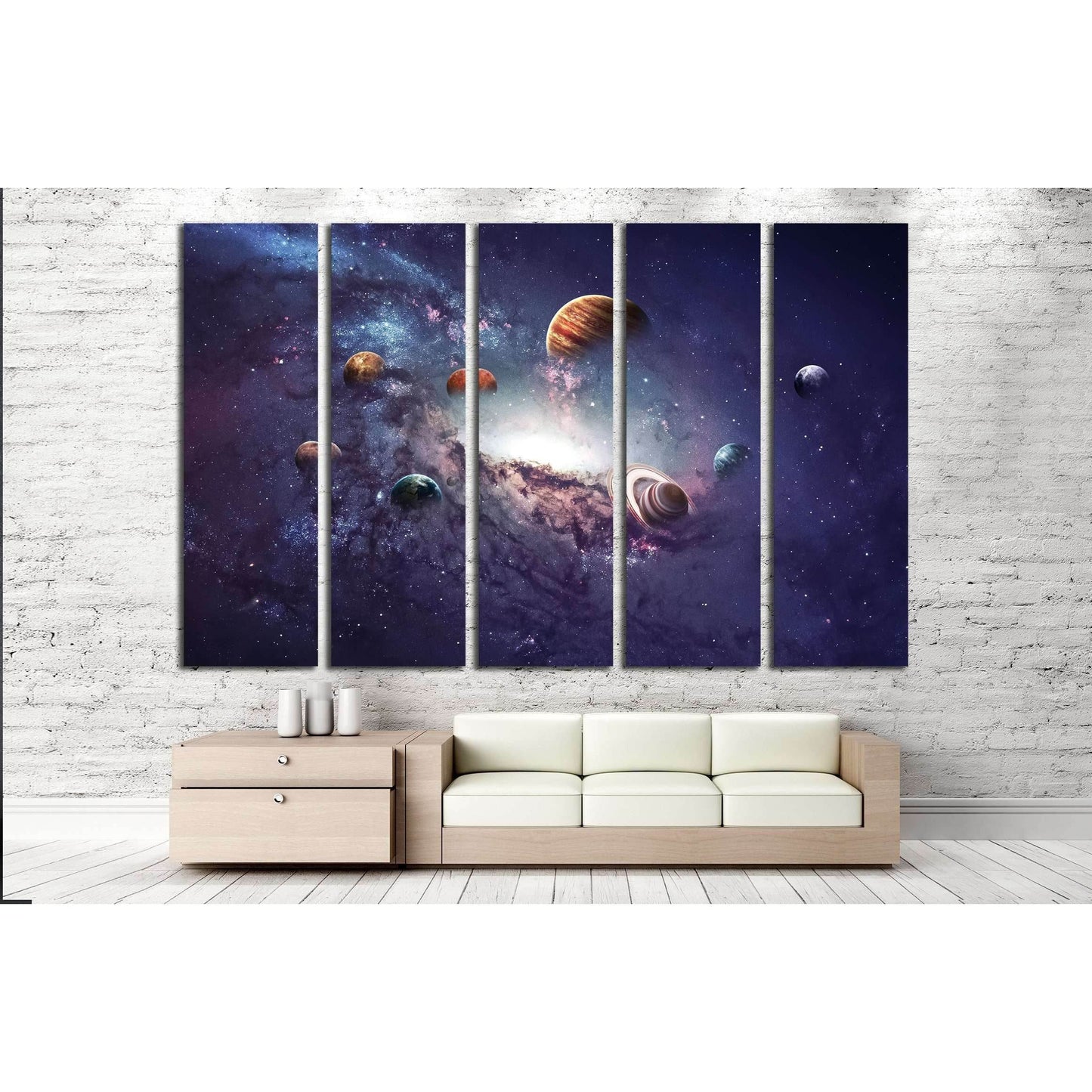 High resolution images presents creating planets of the solar system. №2450 Ready to Hang Canvas Print - Zellart Canvas Prints 000Negative, ALL_Products, autopostr_pinterest_64952, s-2450