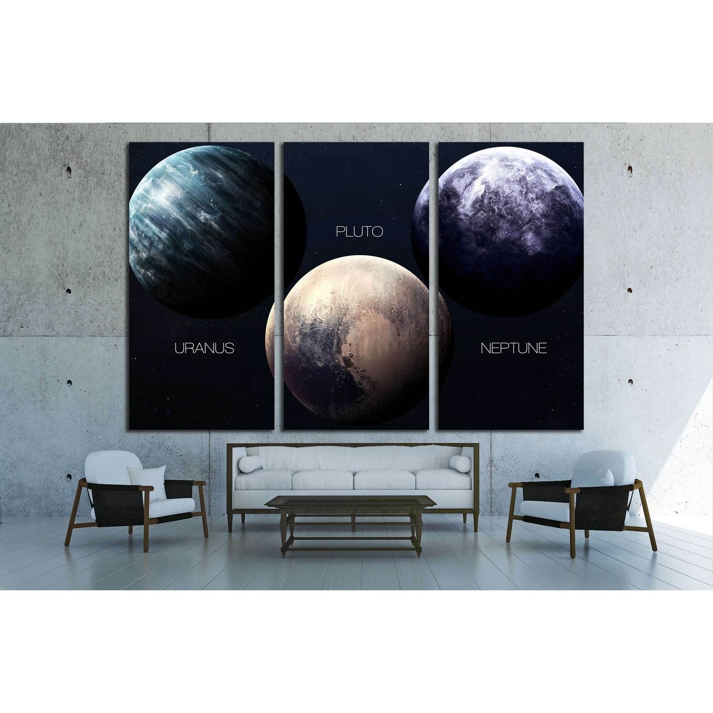 High resolution images presents planets of the solar system. №2445 Ready to Hang Canvas Print - Zellart Canvas Prints ALL_Products, s-2445