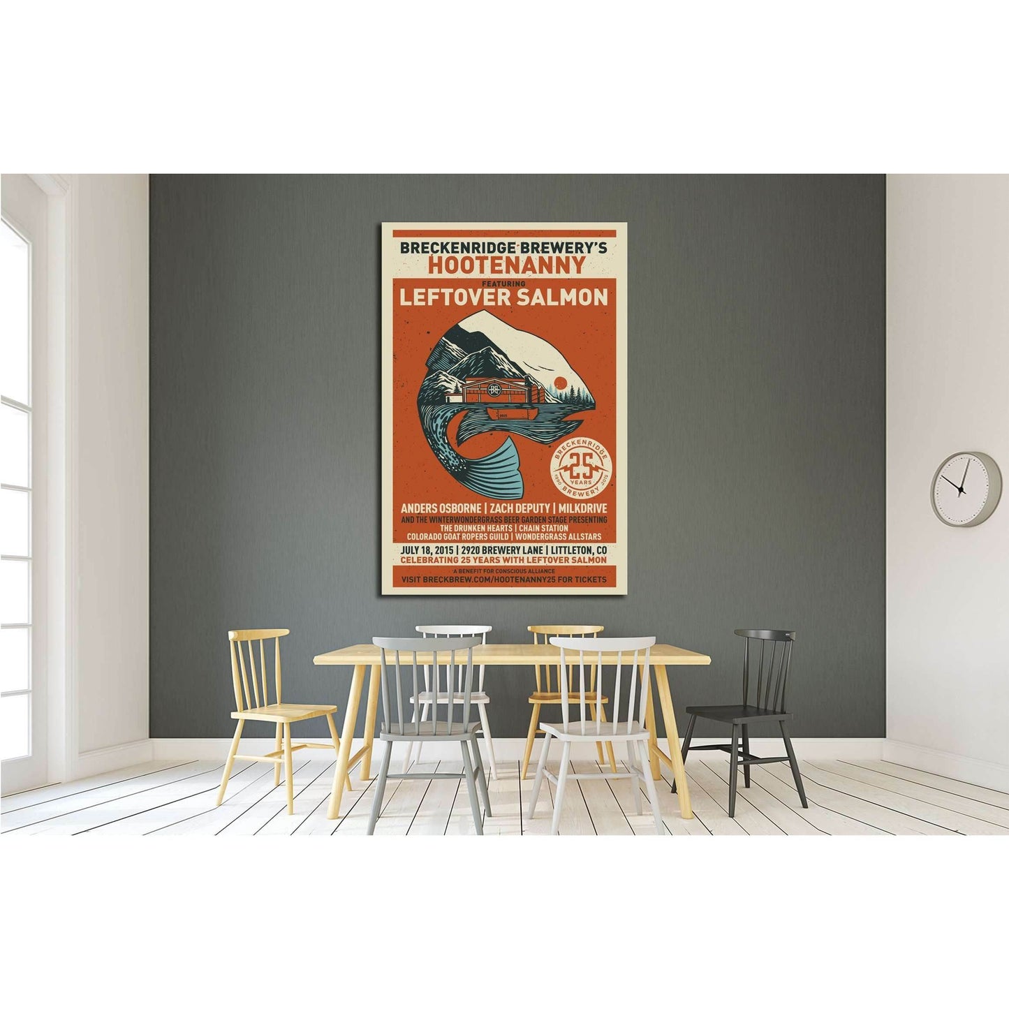 hootenanny poster №3461 Ready to Hang Canvas Print - Zellart Canvas Prints 000Negative, ALL_Products, s-3461