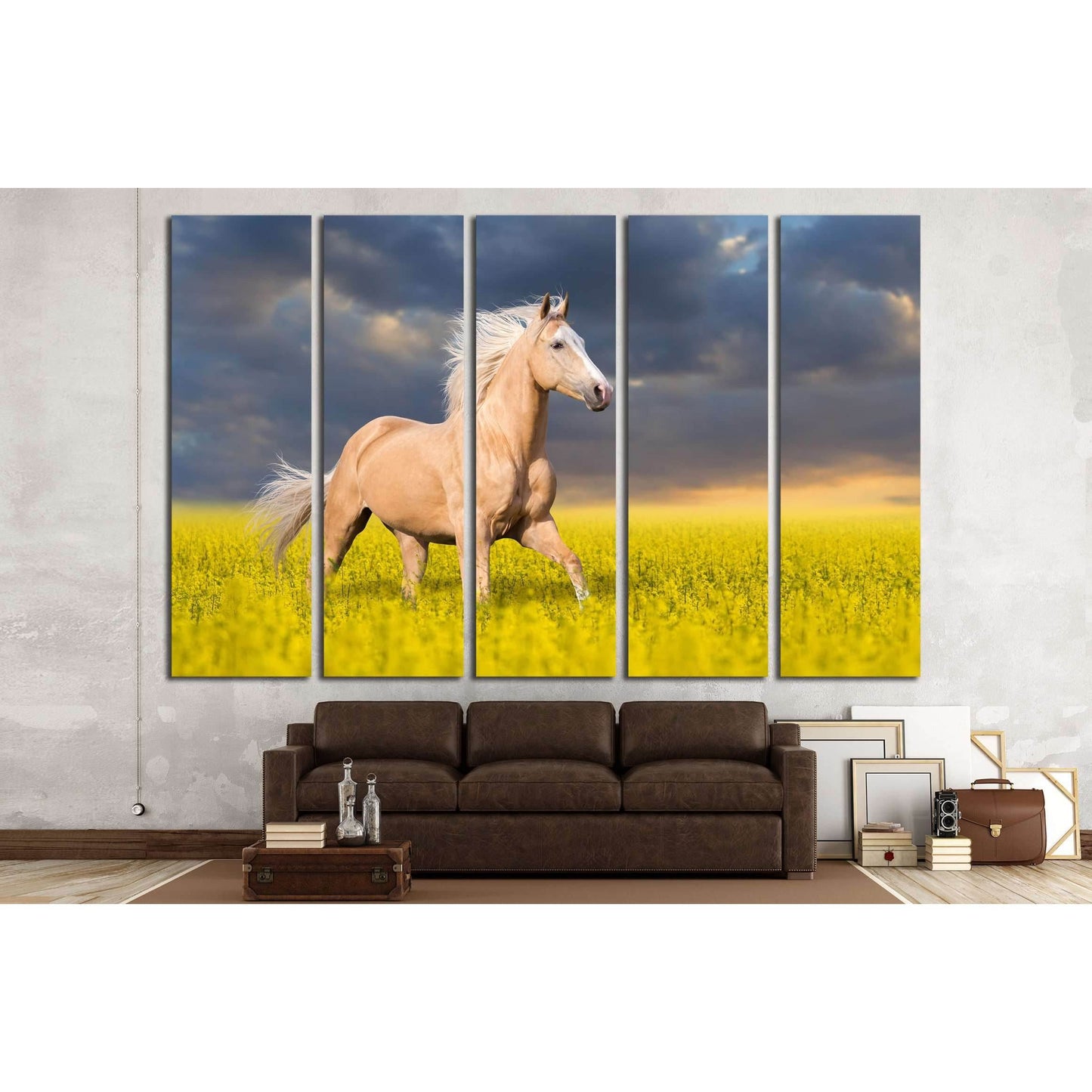 Horse multi panel canvas №5010 - Zellart Canvas Prints ALL_Products, Horses, s-5010