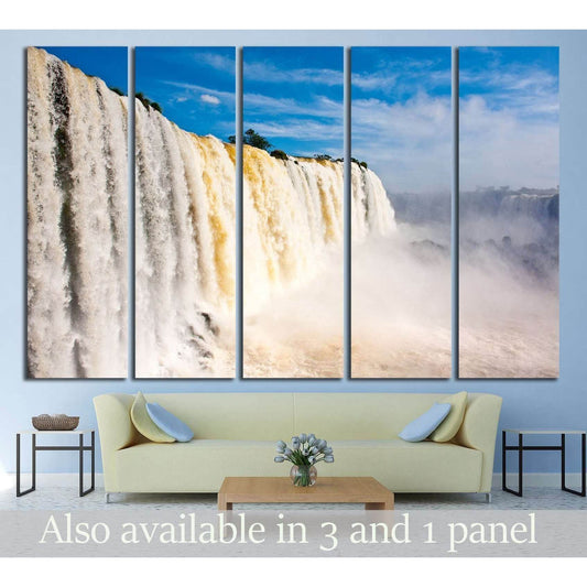 Iguazu falls, one of the new seven wonders of nature. World Heritage site. View from the brazilian side №2501 Ready to Hang Canvas PrintCanvas art arrives ready to hang, with hanging accessories included and no additional framing required. Every canvas pr