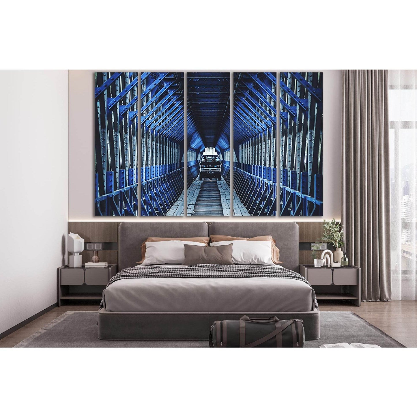 Inside Cirahong Bridge №SL1140 Ready to Hang Canvas Print - Zellart Canvas Prints 0new, ALL_Products, Bridges Wall Art