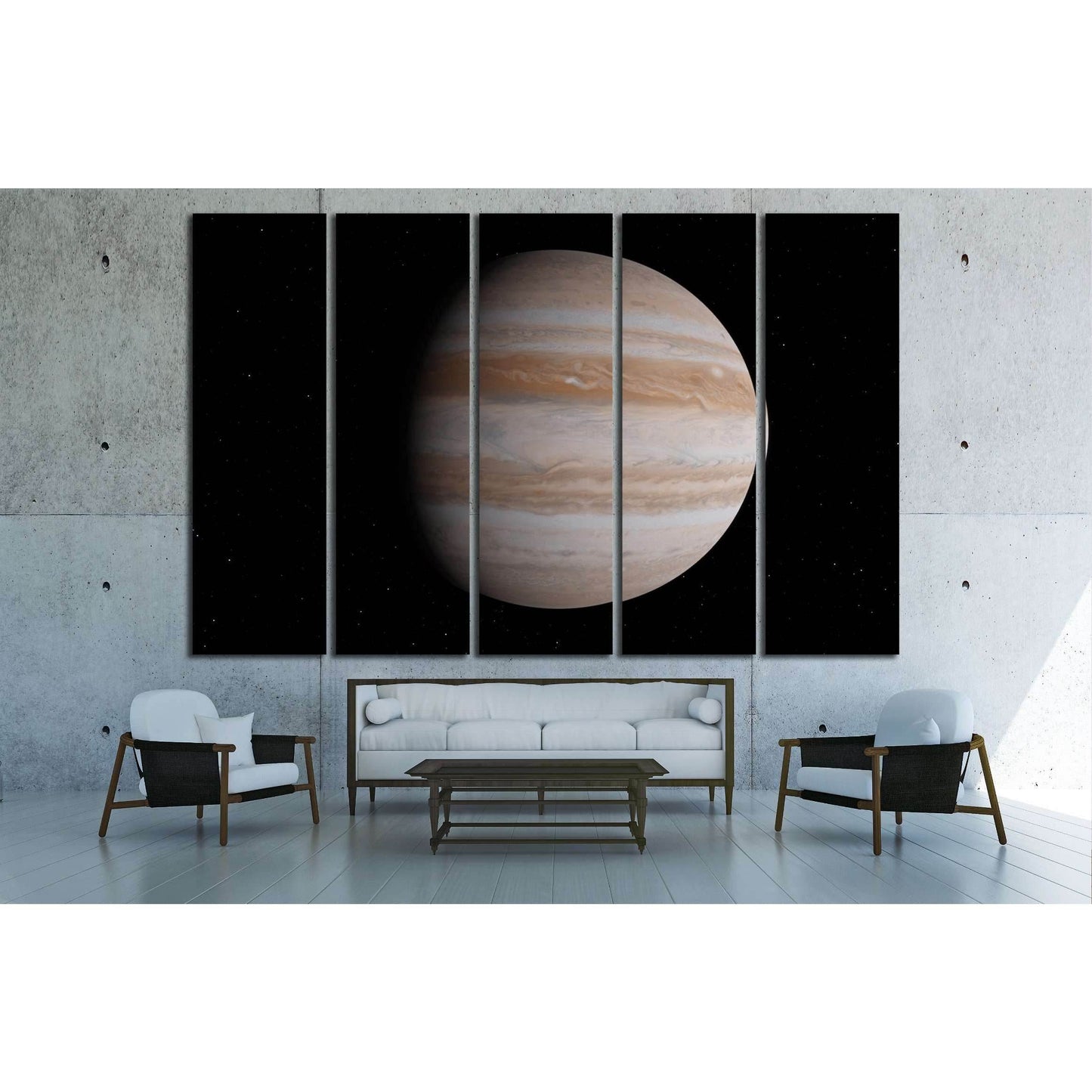 Jupiter planet (Elements of this image furnished by NASA) №2422 Ready to Hang Canvas Print - Zellart Canvas Prints ALL_Products, s-2422