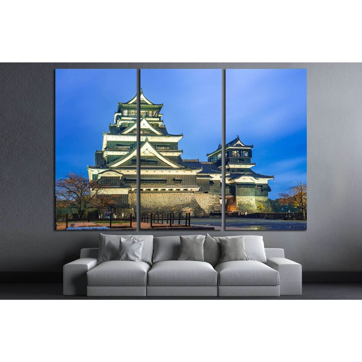 Kumamoto Castle in Kumamoto, Japan №1802 Ready to Hang Canvas Print - Zellart Canvas Prints ALL_Products, s-1802