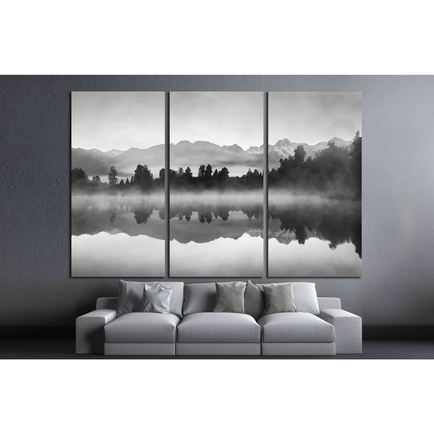 Lake Matheson, New Zealand №736 Ready to Hang Canvas Print - Zellart Canvas Prints ALL_Products, s-736