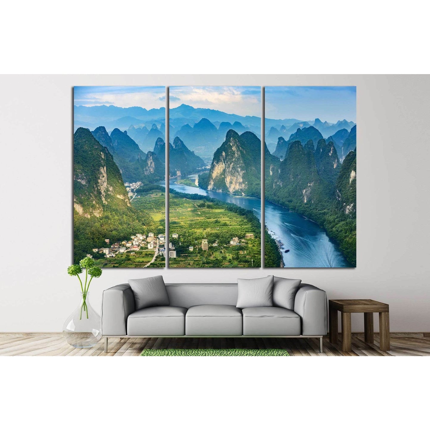 Landscape of Guilin, China №624 Ready to Hang Canvas Print - Zellart Canvas Prints ALL_Products, s-624