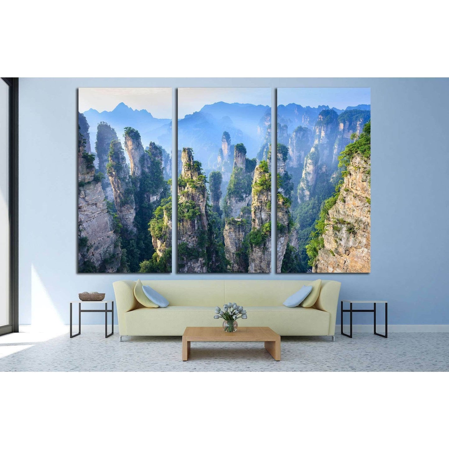 Landscape of Zhangjiajie, China №1315 Ready to Hang Canvas Print - Zellart Canvas Prints ALL_Products, s-1315