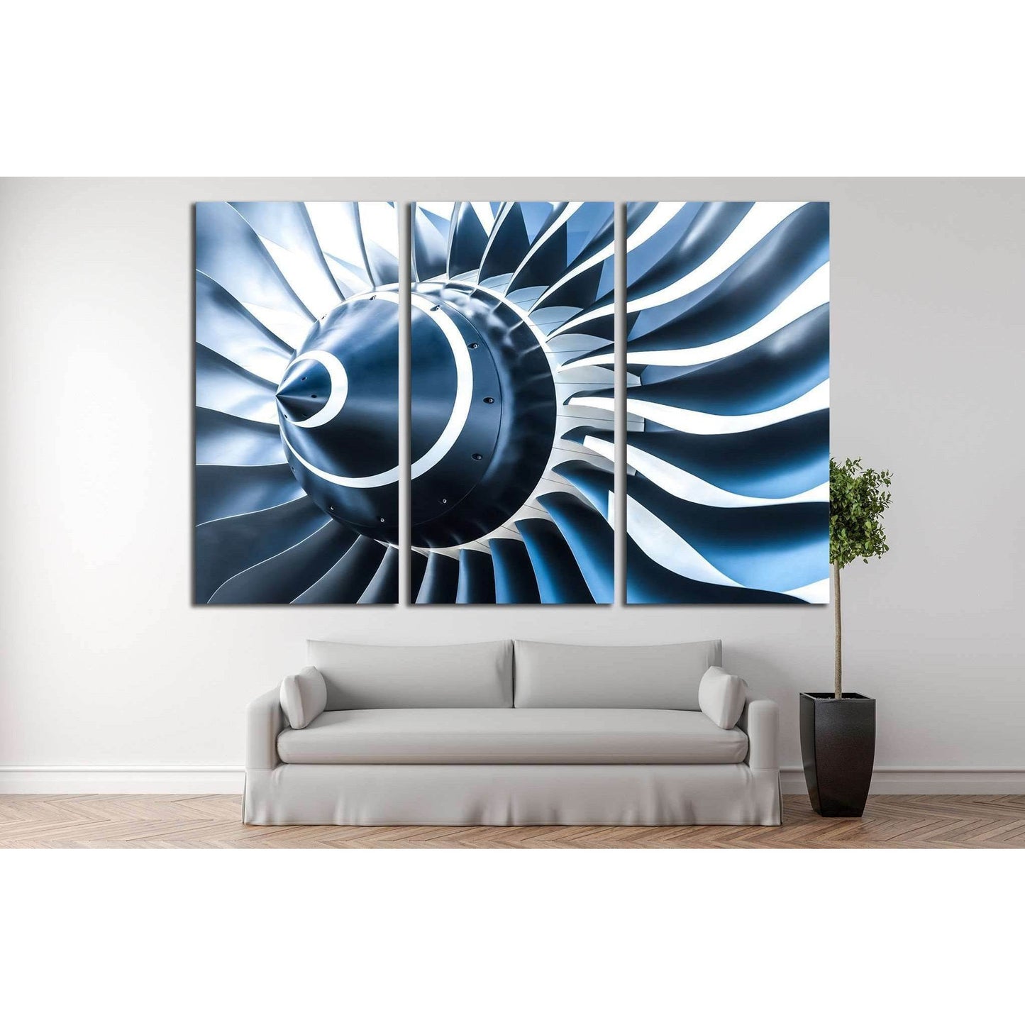 Large Propeller №173 Ready to Hang Canvas Print - Zellart Canvas Prints ALL_Products, wd-173