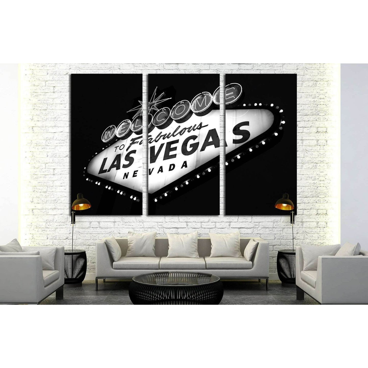 Las Vegas Nevada №518 Ready to Hang Canvas Print - Zellart Canvas Prints ALL_Products, s-518